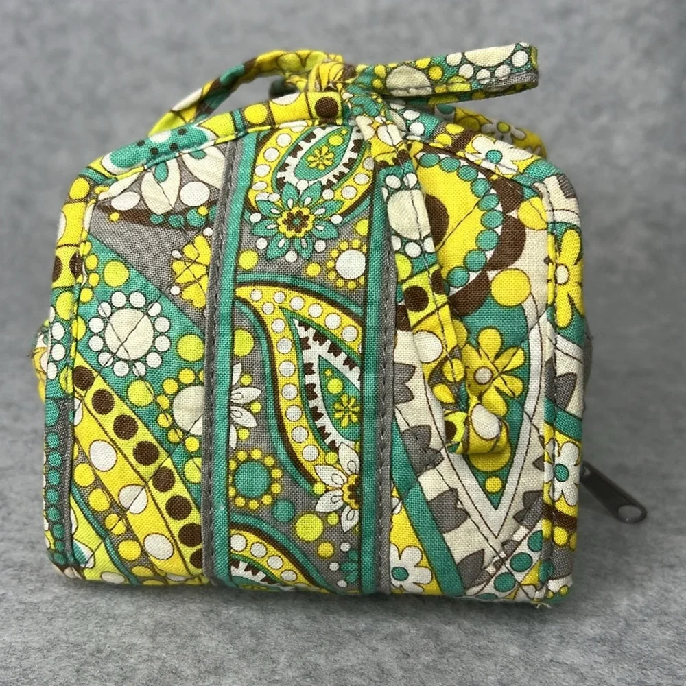 Vera Bradley All Wrapped Up Jewelry Travel Case Lemon Parfait Retired - Picture 6 of 17